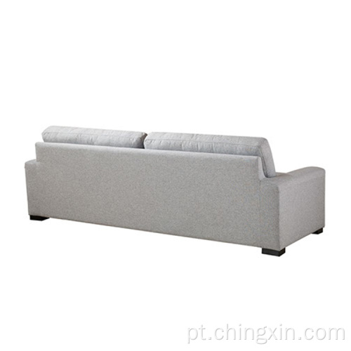 Sofá de tecido cinza conjuntos de sofá de sala de estar
